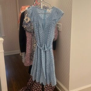 Gorgeous light blue eyelet dress